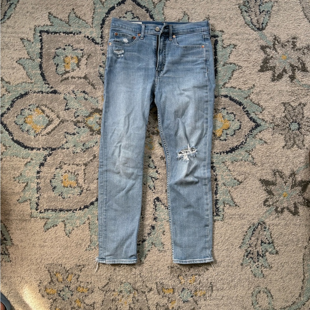 GAP Denim High Rise Cigarette Jeans 28/6R